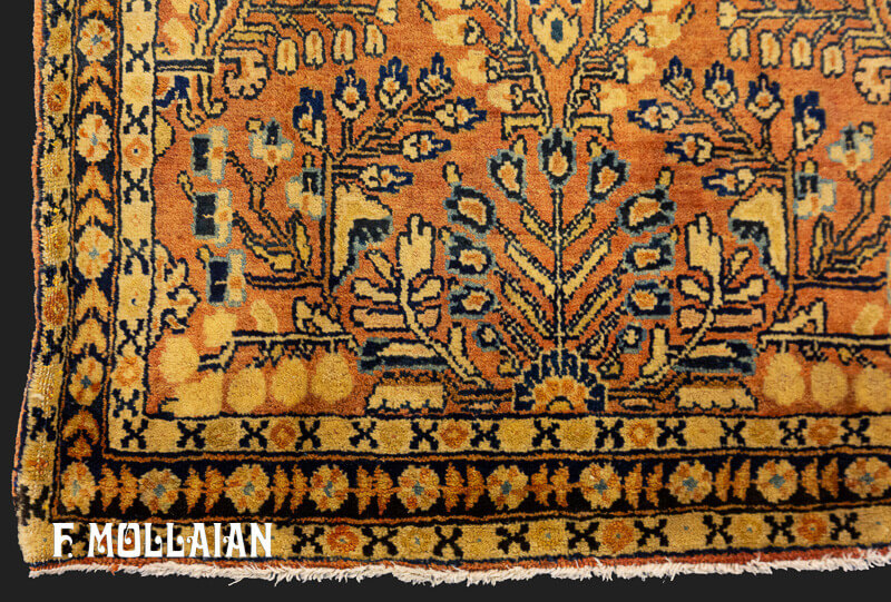 Antique Persian Small Saruk Rug n°:54423915